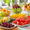 Gulf fruits fresh cut fruits and fruits are placed on table