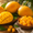 Gulf fruits mango and mango cube are placed in wooden bowl