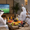 Friends watching world cup together having gulf fruits ripe premium fruits and fresh juices 