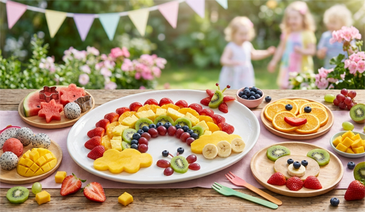 Gulf fruits fruit platter for kids made from fresh strawberries, blueberries, mango, kiwi, and premium cut fruits