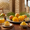 Gulf fruits summer mango collection featuring fresh mangoes, mango juice, and sliced mangoes on table 