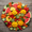 Gulf fruits cut fruits and cut vegetables placed on table surface